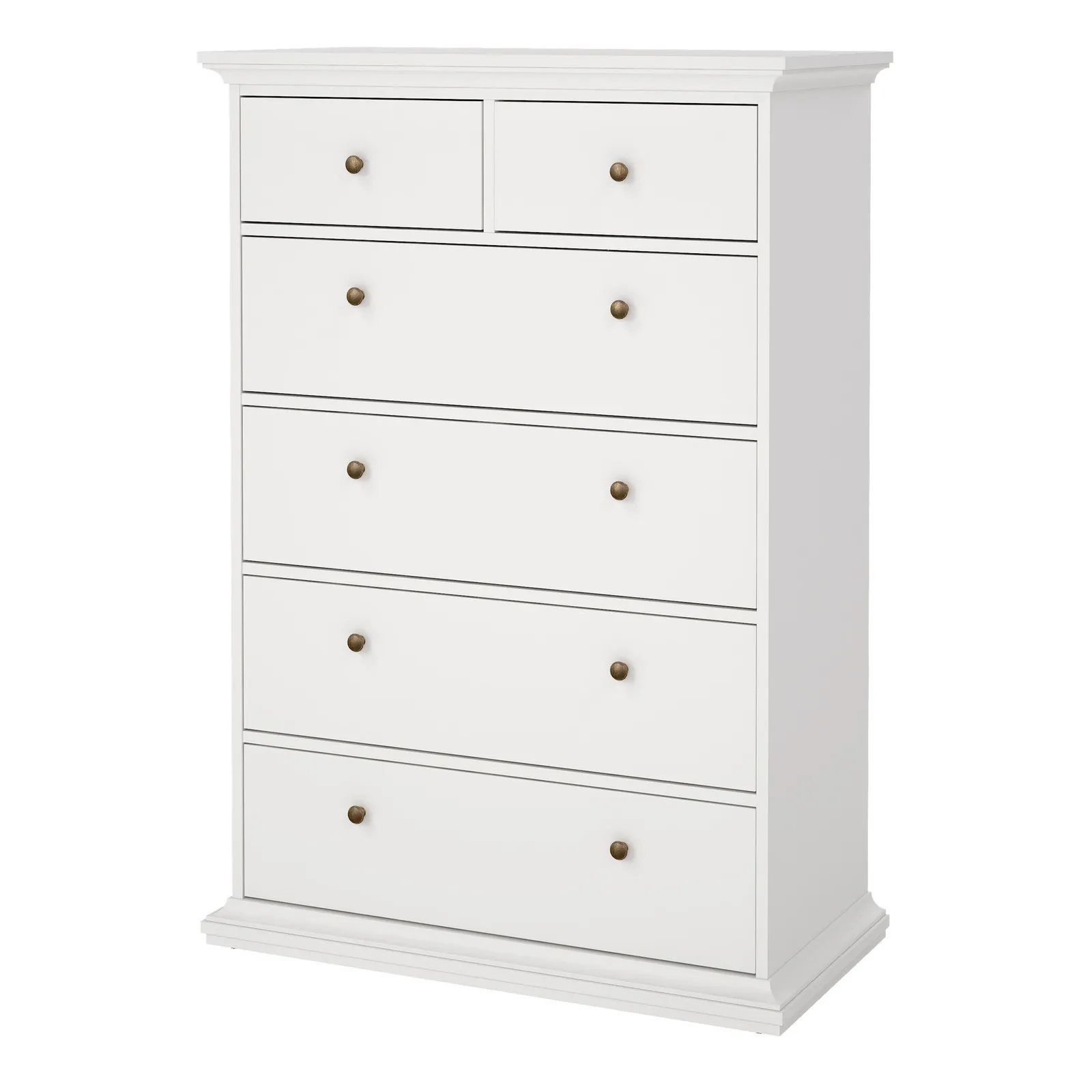 Furniture To Go Paris Chest of 6 Drawers in White 3
