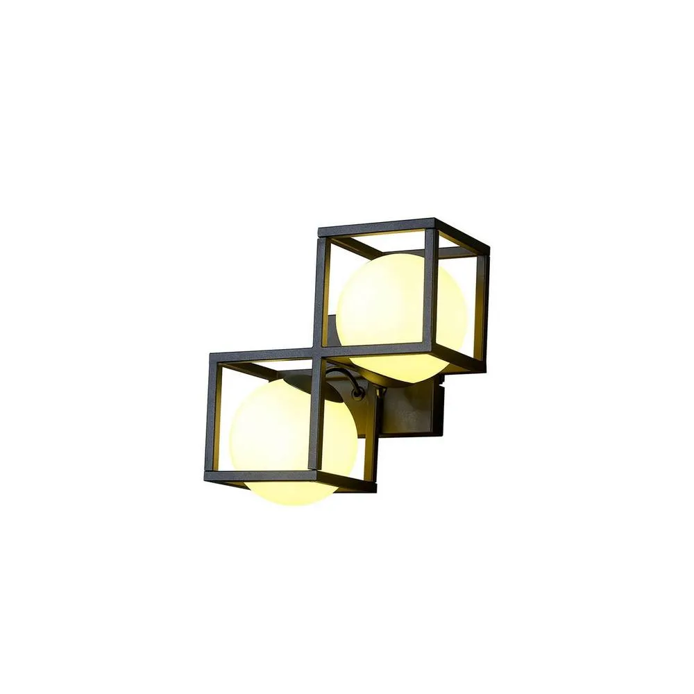 Netlighting Desigual Wall Lamp 2 Light G9 Matt Black