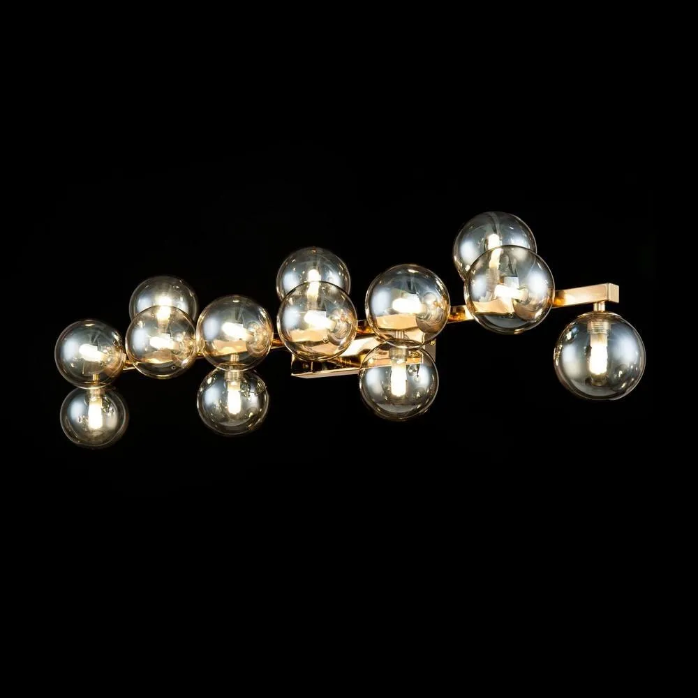 Netlighting Dallas Wall Lamp Gold 13 Light G9 2