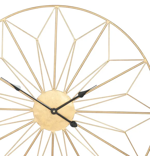 Antique Gold Geo Wall Clock 3