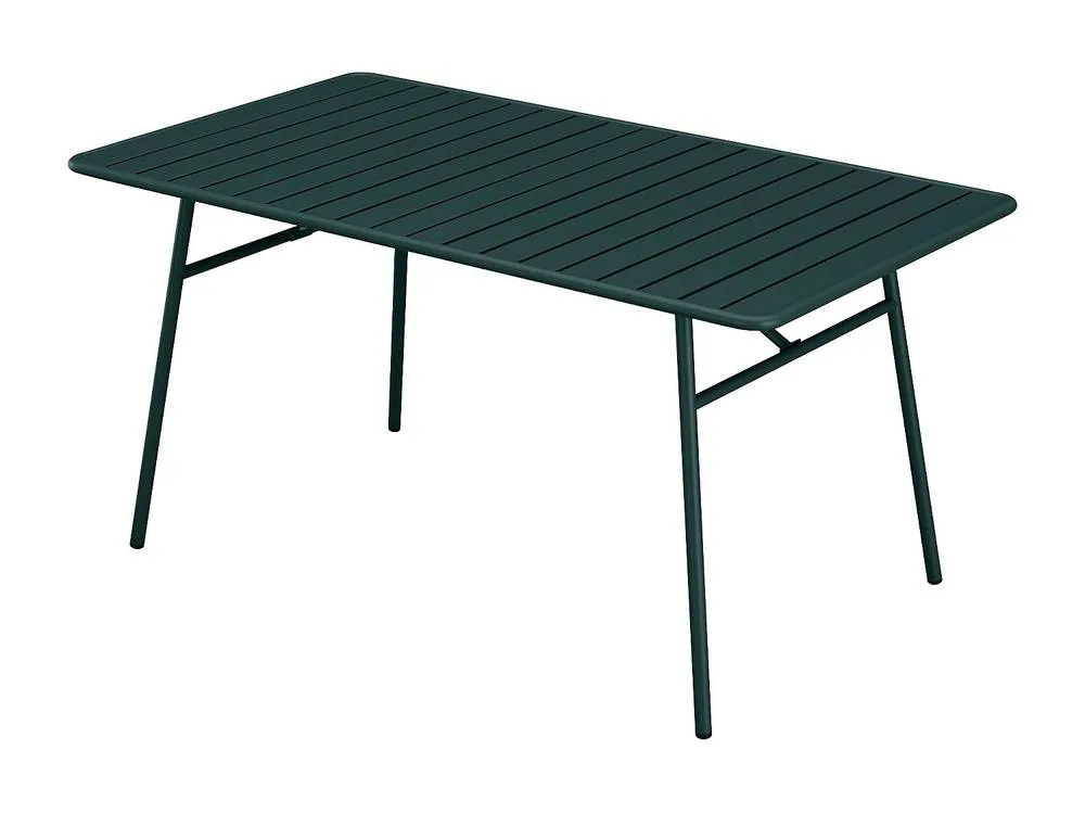 Vente-unique Metal Garden Table L.160 Cm - Fir Green - MIRMANDE By MYLIA 3