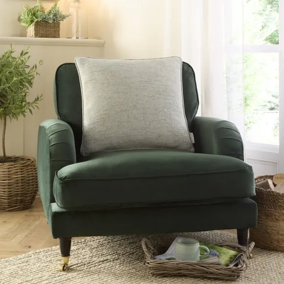 Churchgate Swithland Herringbone Square Cushion Cover 1