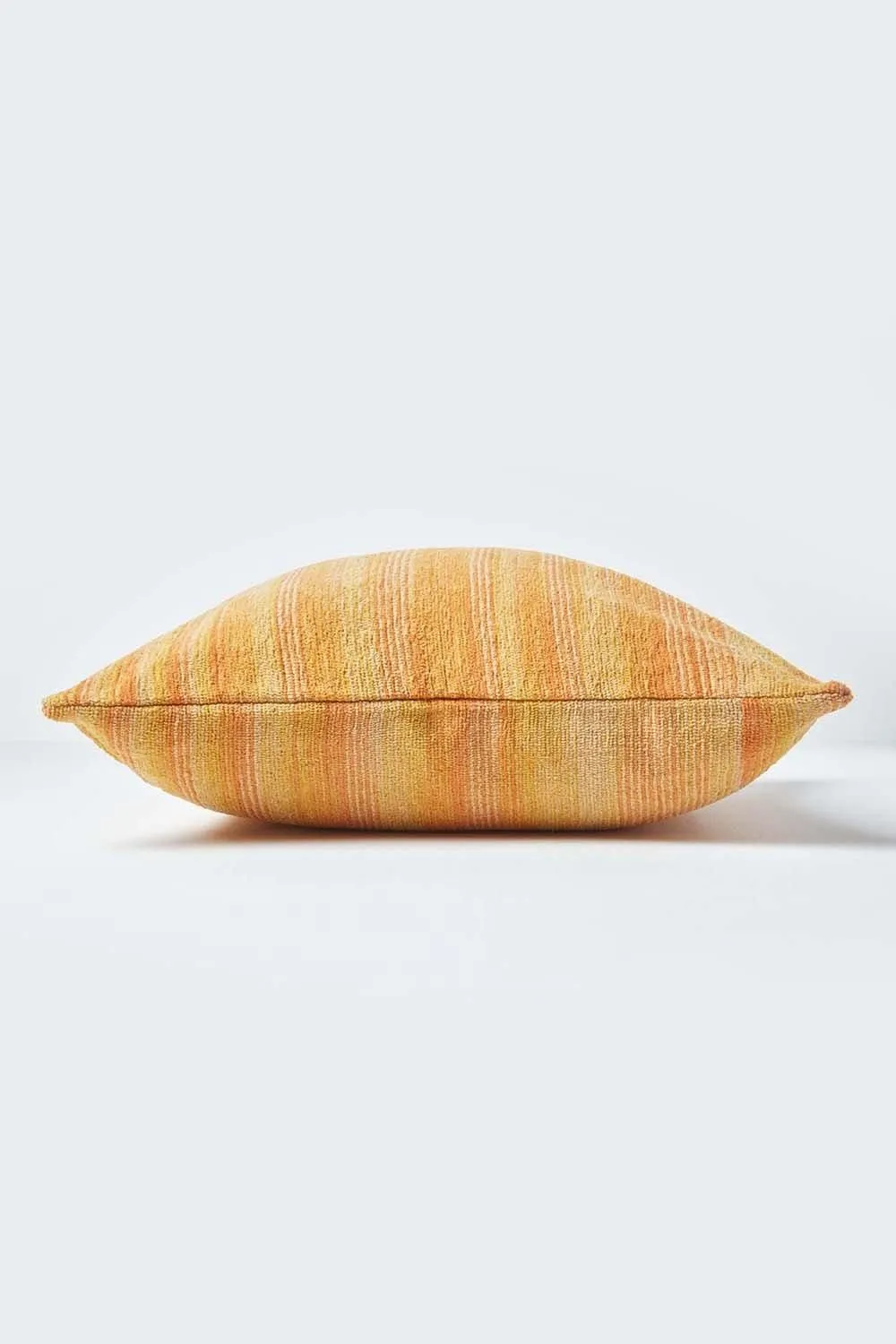 Homescapes Cotton Chenille Tie Dye Cushion Cover in Orange 2