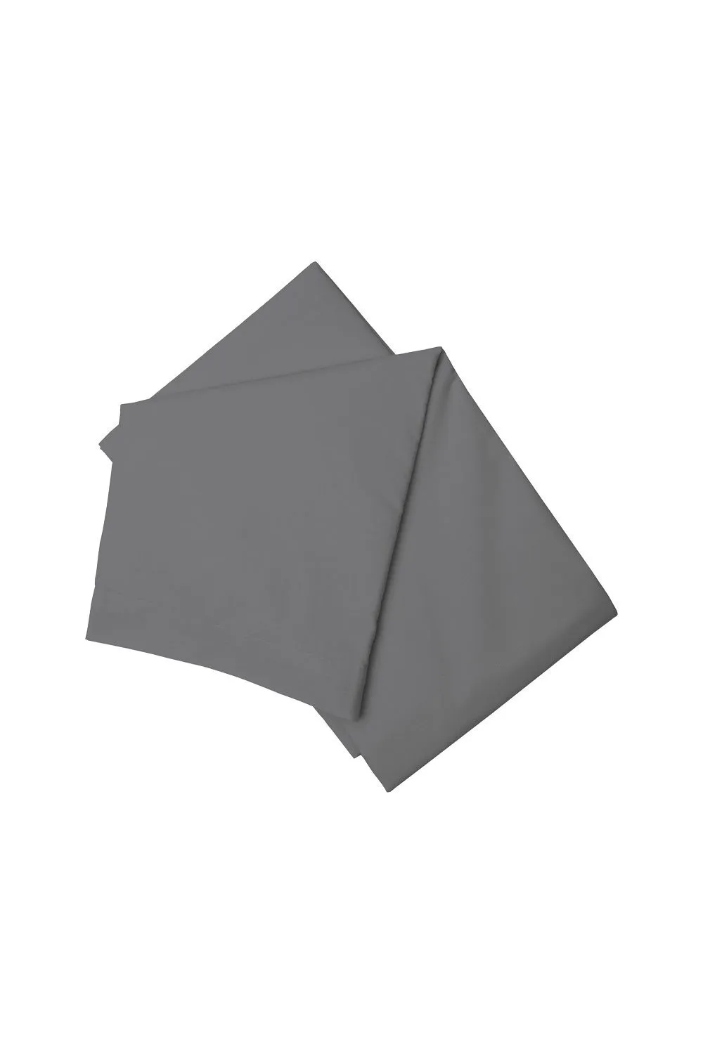 Belledorm Easy Care 200 Thread Count Cotton Polyester Percale Flat Sheet in Dark Grey 1