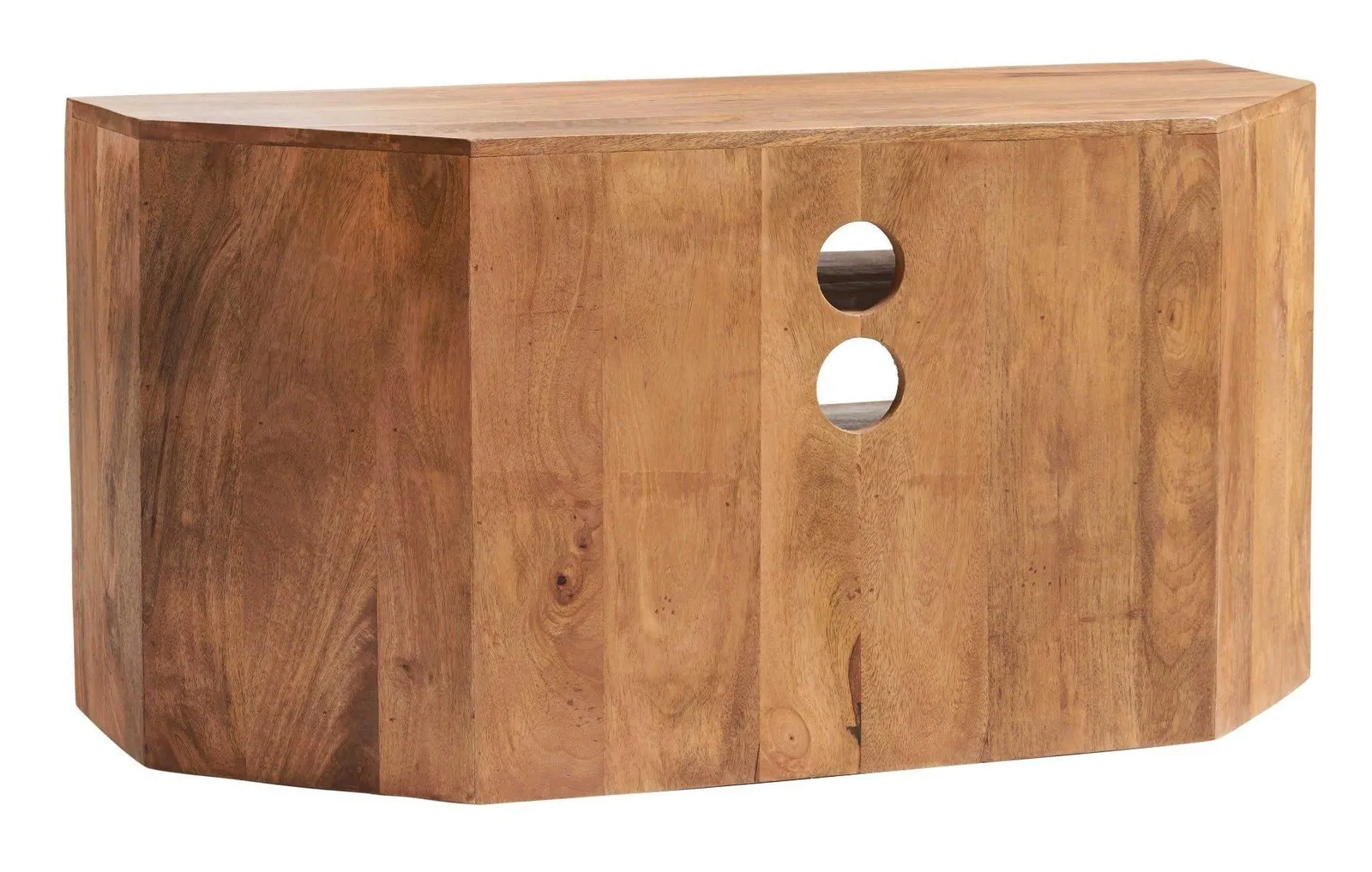 IH Design Duvid Light Mango Corner TV Unit in Brown 4