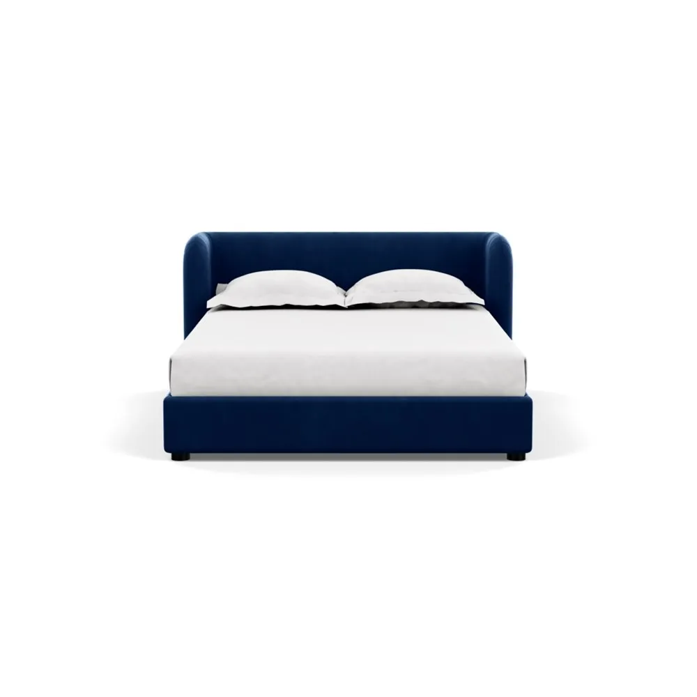Scp Group Bed Double Velvet Midnight 1