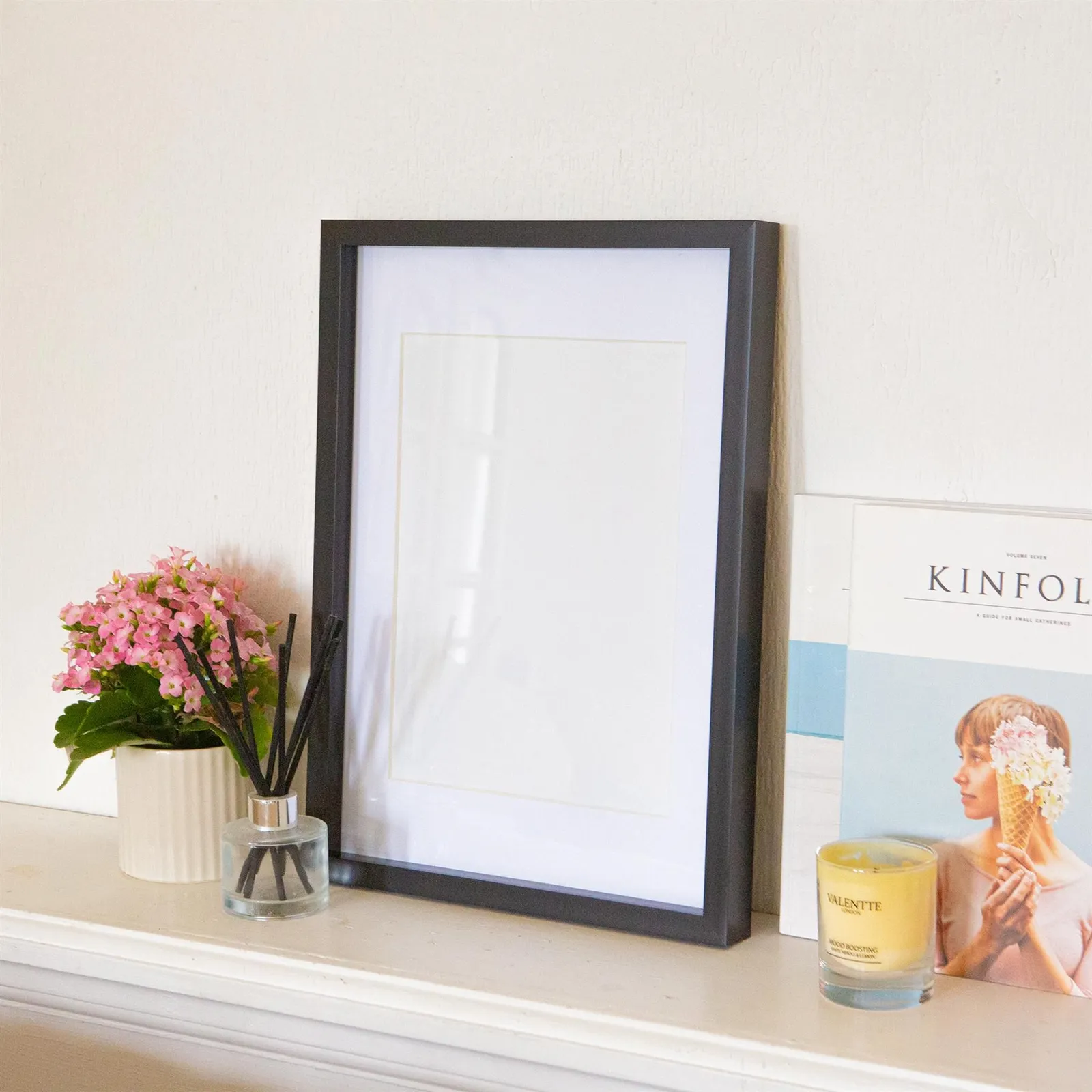 Nicola Spring 5x Photo Frame with White A4 Mount - A3 (12" x 17") Picture Display 5