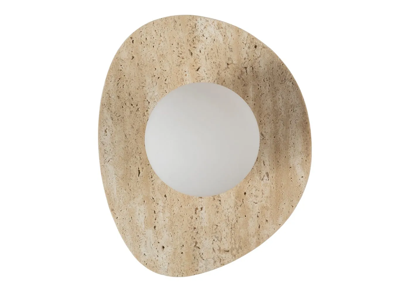 Heal's Element IP44 Wall Light Travertine Stone 1