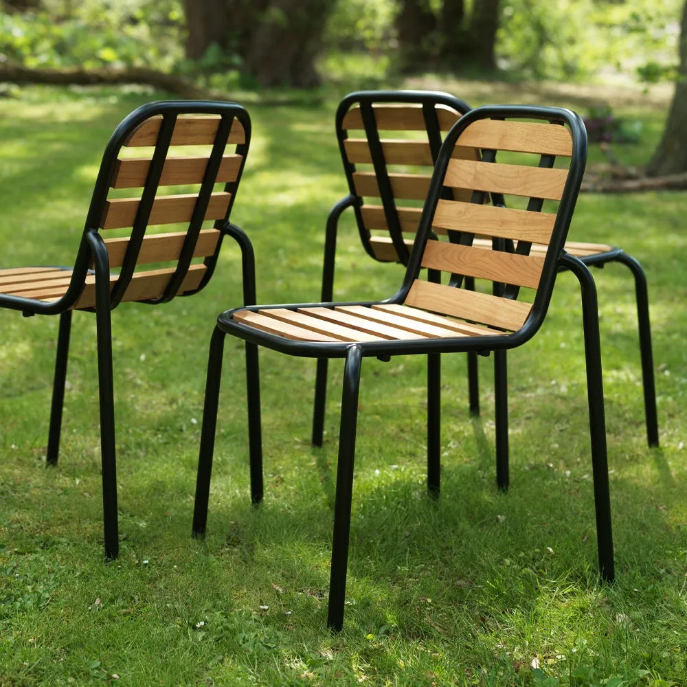 Normann Copenhagen Vig Outdoor Dining Chair in Black 3