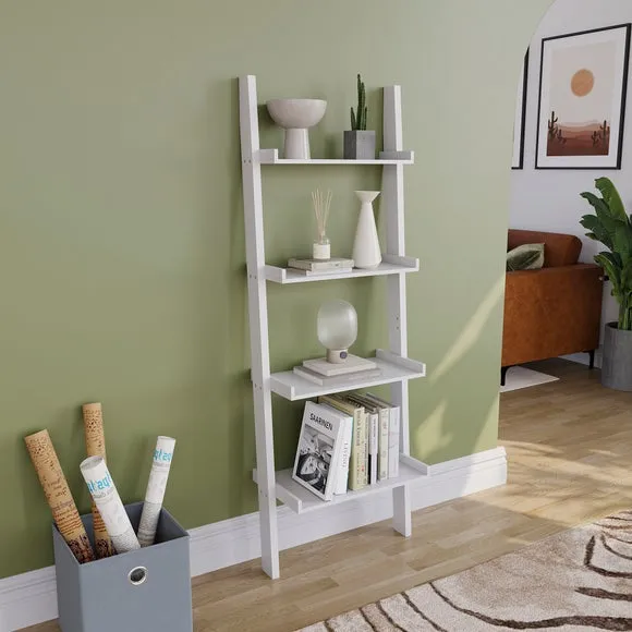 York 4 Tier Ladder Bookcase