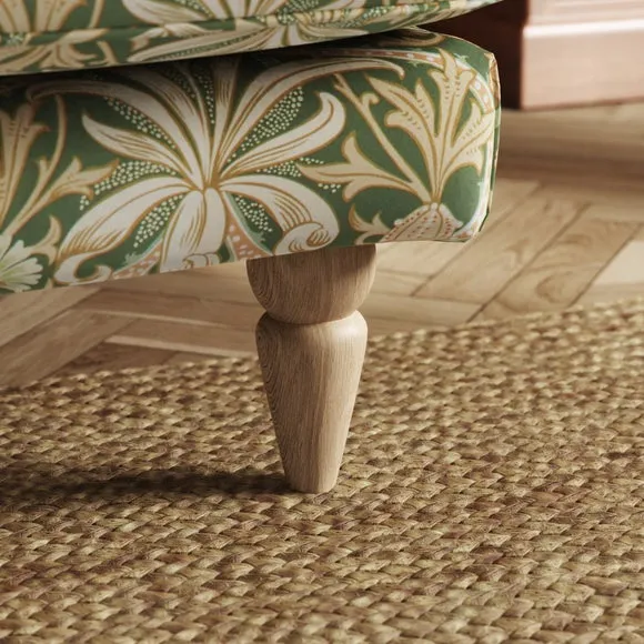 Jolene William Morris Woodland Weeds Print Velvet Snuggle Chair 5
