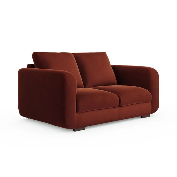 Luca Matte Soft Velvet 2 Seater Sofa 6
