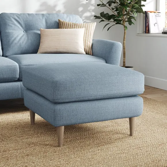 Sven Chunky Tonal Weave Footstool 1