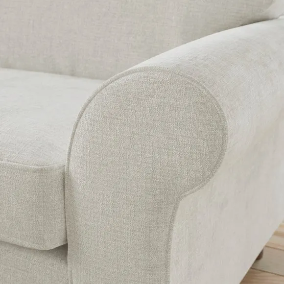 Flori Chenille Soft Texture Corner Chaise Sofa 5