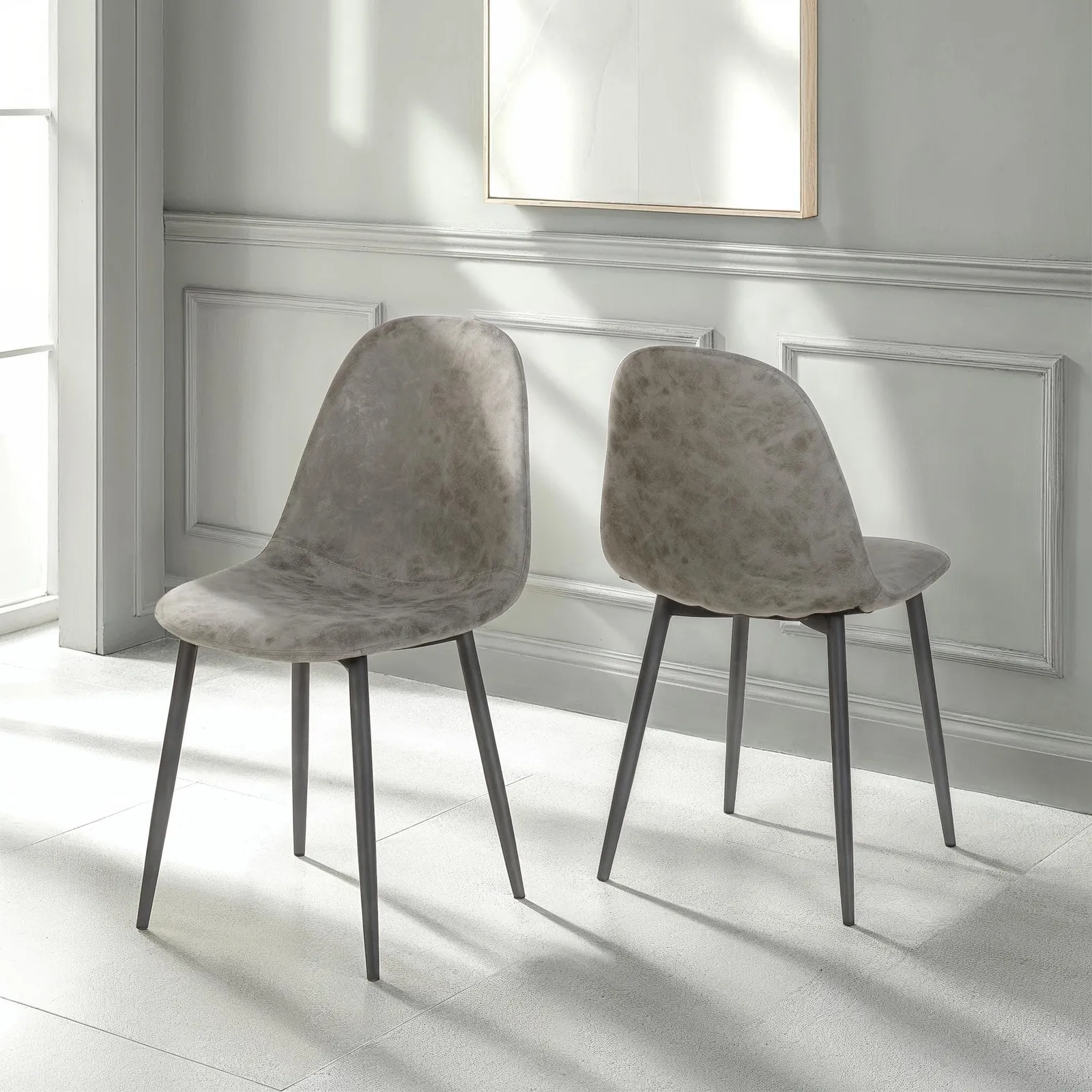 Seconique Athens Chair ( Pair ) in Grey