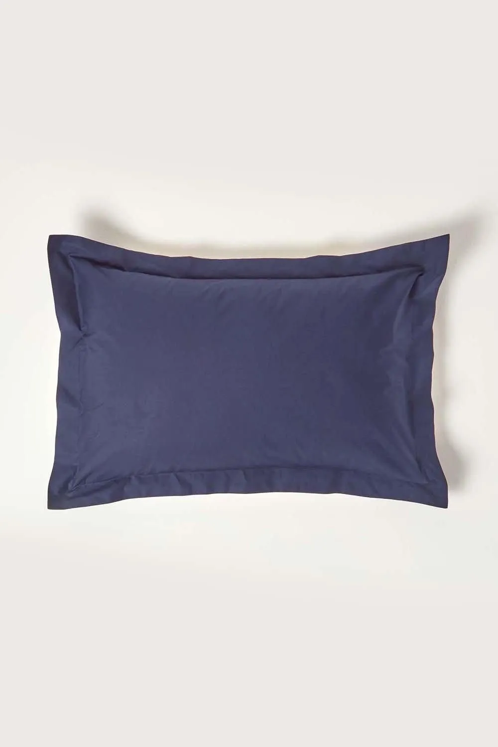 Homescapes Egyptian Cotton Oxford Pillowcase 200 TC, Standard Size in Navy 1