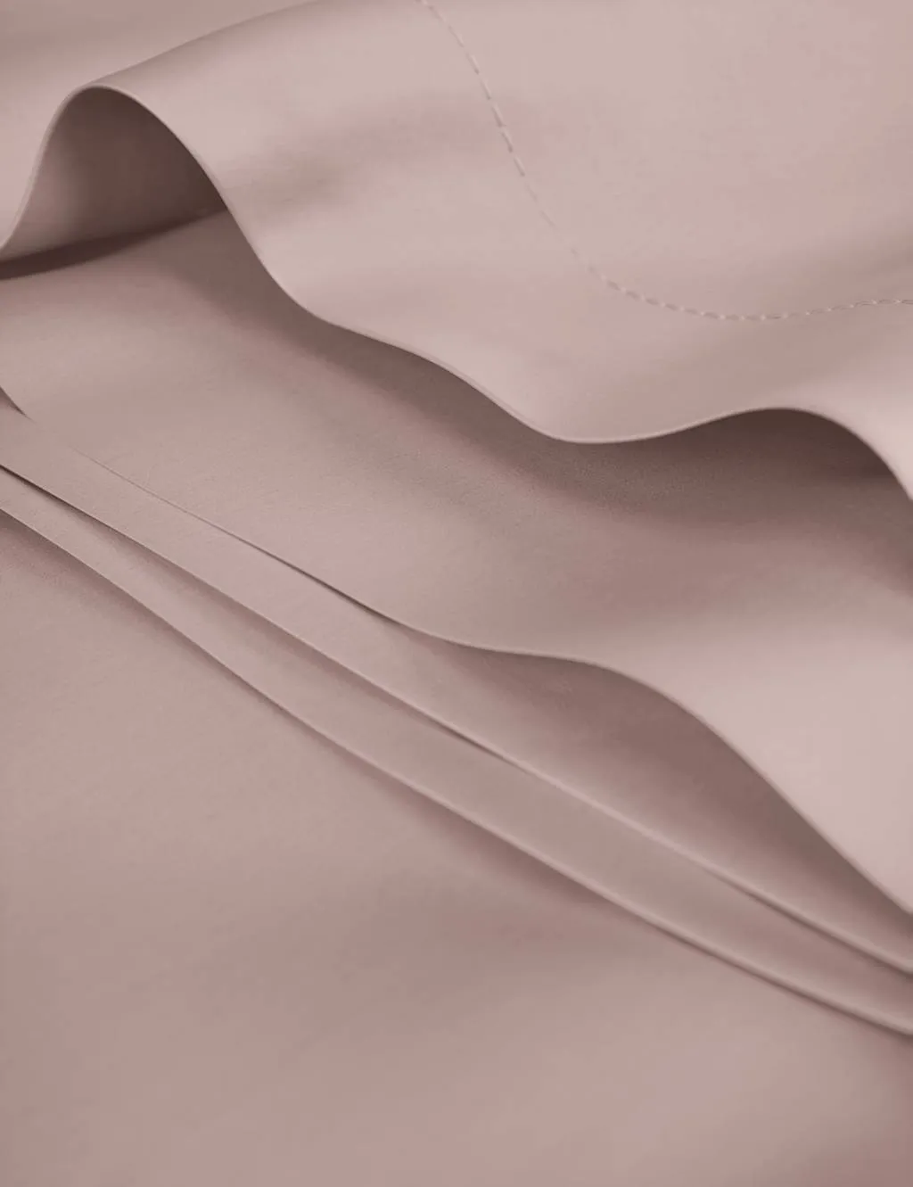 M&S Egyptian Cotton 400 Thread Count Silky Flat Sheet Blush Pink