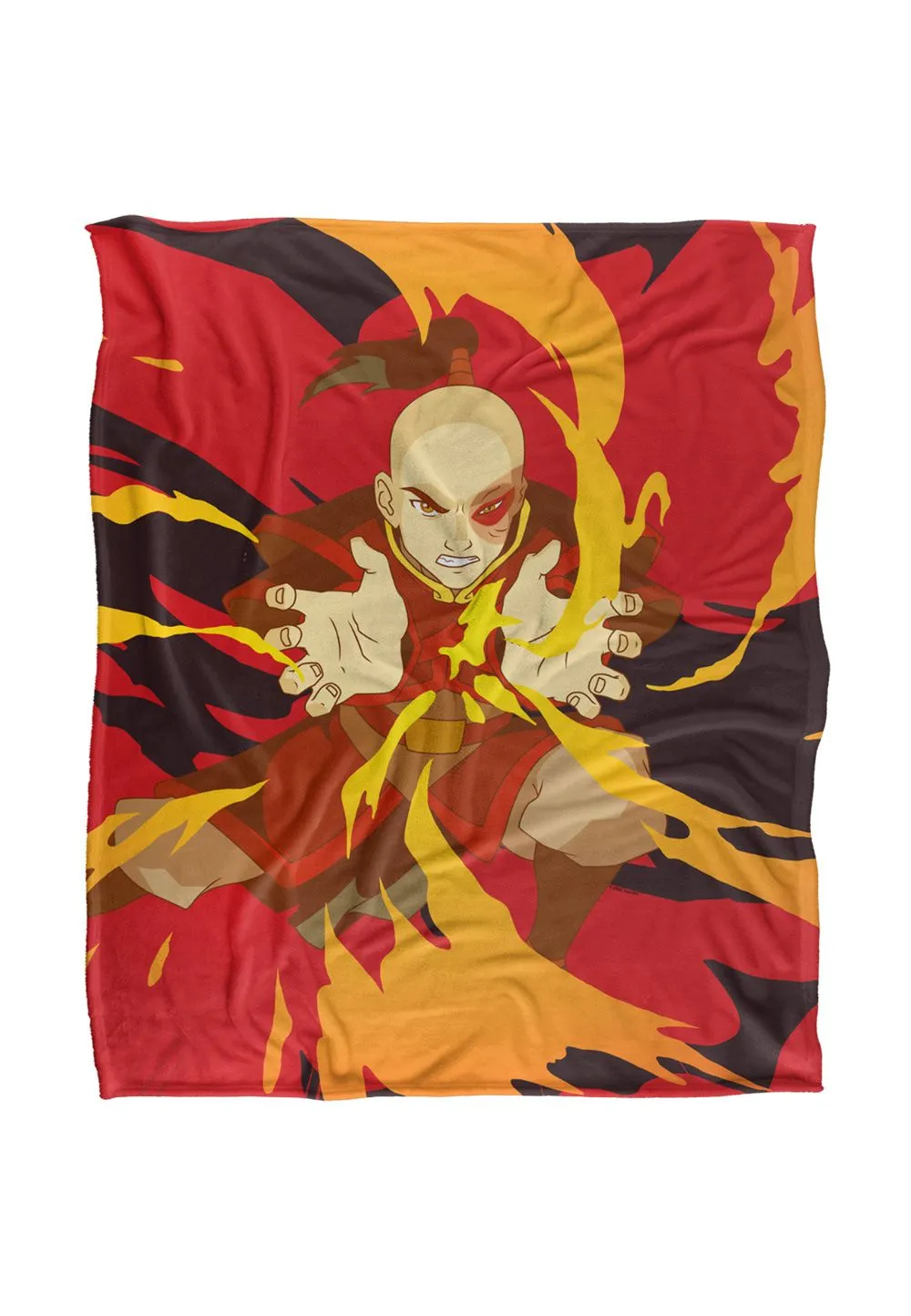Avatar: The Last Airbender Avatar The Last Airbender Zuko Silky Touch Super Soft Throw Blanket 152 X 127 cm in White