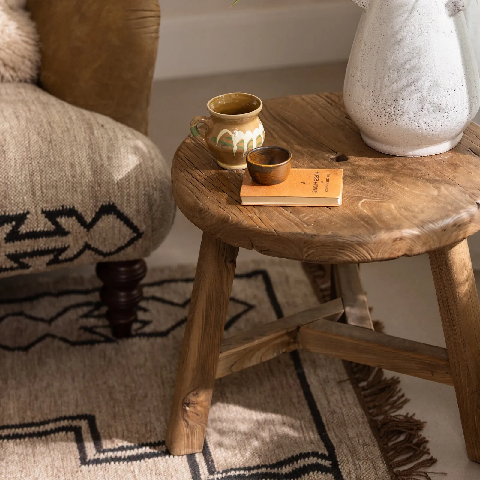 Timothy Oulton Abode Round Coffee Table, Round, Wood | Barker & Stonehouse 2