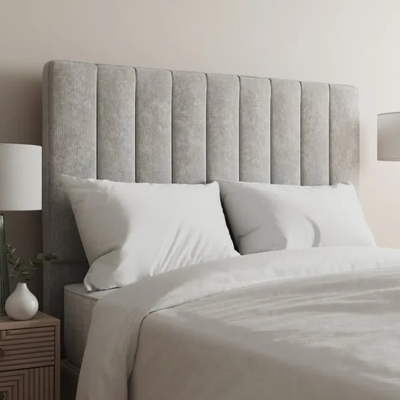 Luxury Chenille Vertical Stripe Headboard
