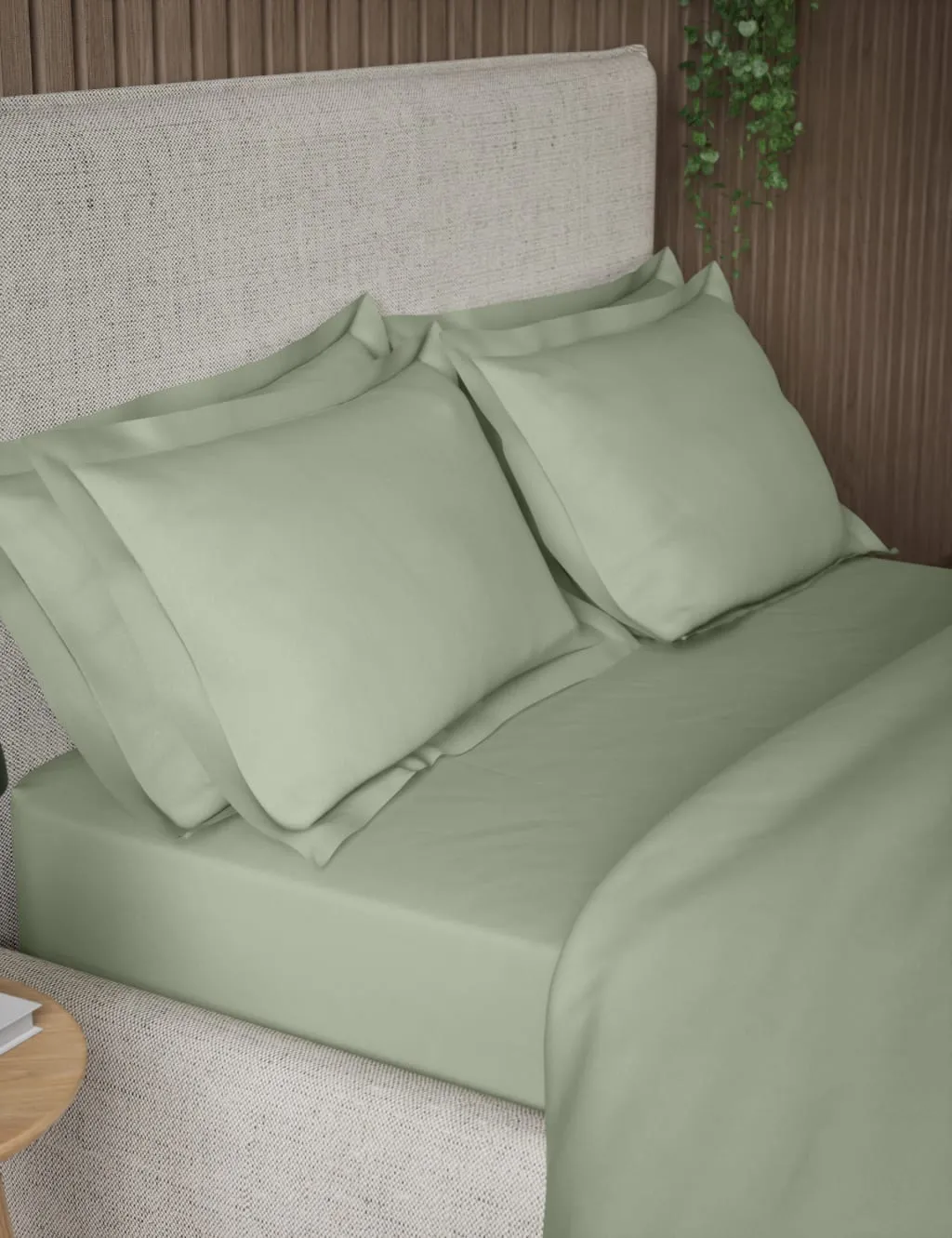 M&S 2 Pack 300 Thread Count Oxford Pillowcases Sage