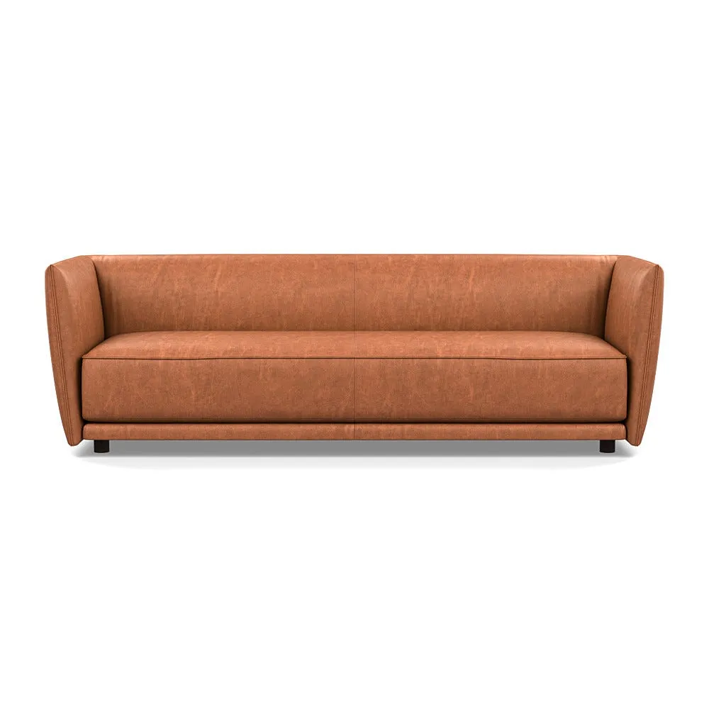 Heal's Valley 4 Seater Sofa Old England Leather Cognac 003 1