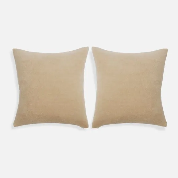 Set of 2 Fleece Square Cushion Covers 3