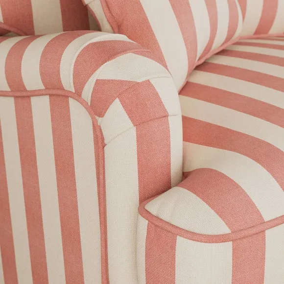 Beatrice II Woven Stripe 3 Seater Sofa Bed 4