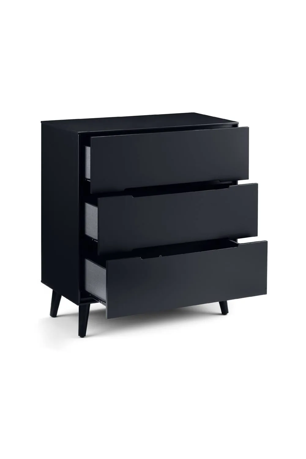 Julian Bowen Alicia 3 Drawer Chest in Black 3