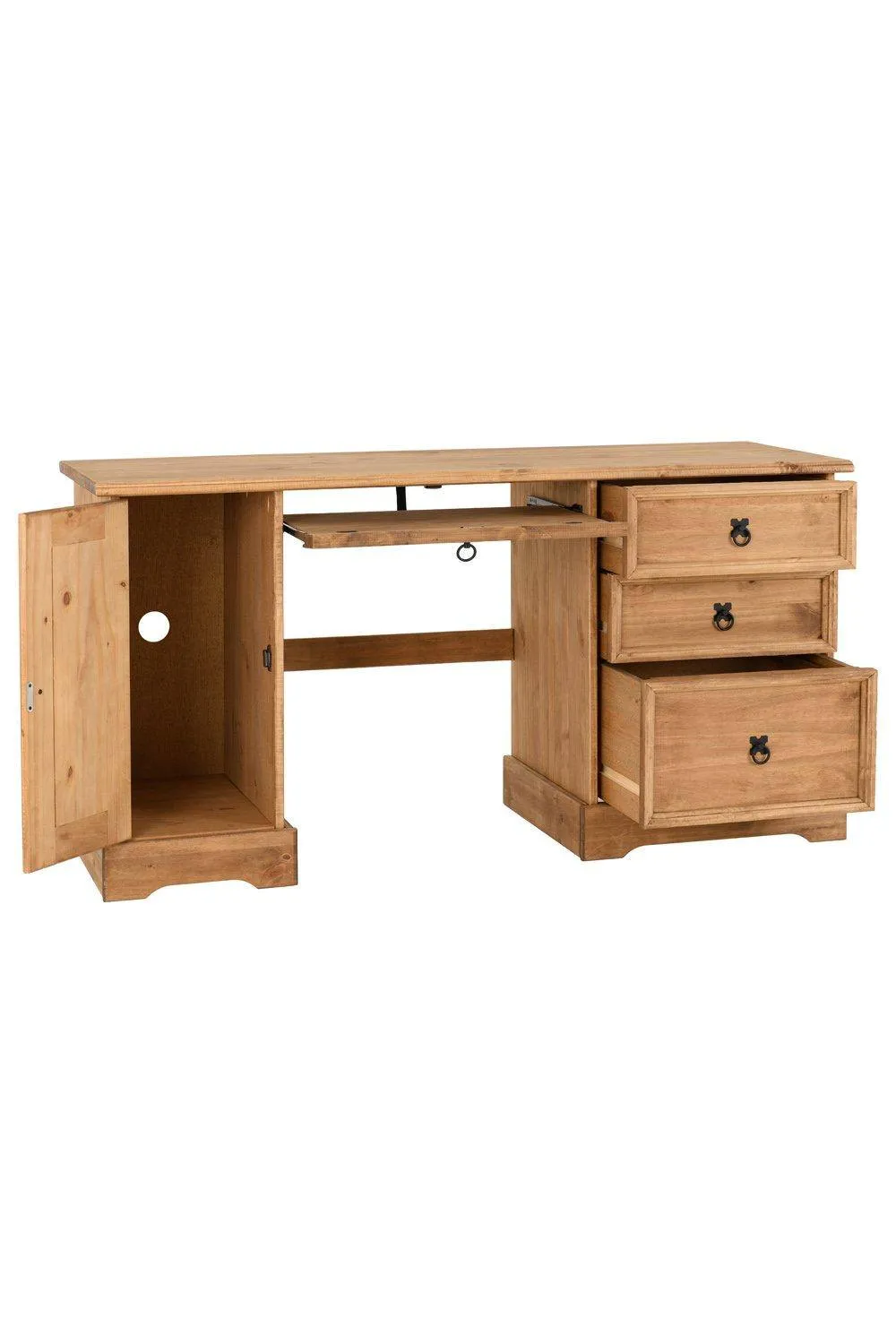 Seconique Corona Computer Desk in Natural 3