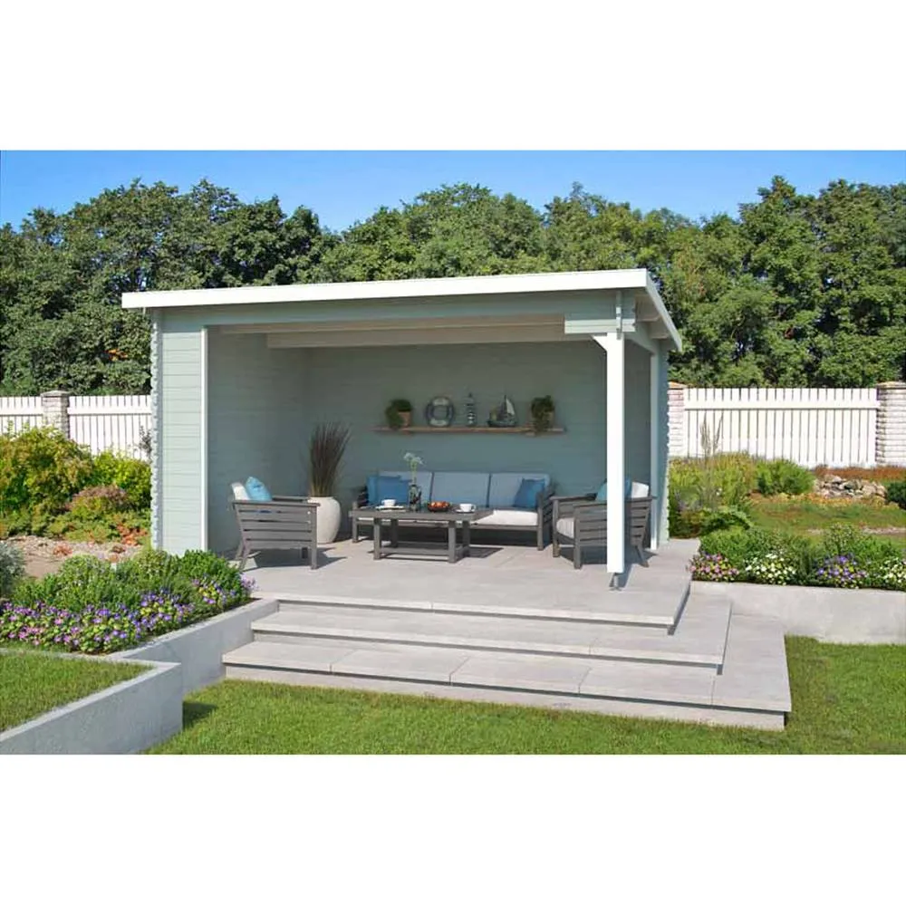 Lasita Maja Ltd Columbus-Log Cabin, Garden Room, Home Office - L435xW349xH245.1 cm in Light Tan 5