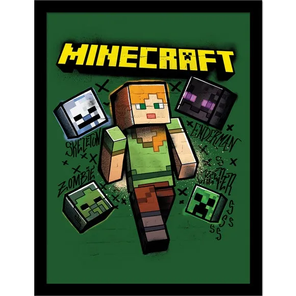 Minecraft Alex Framed Print 3