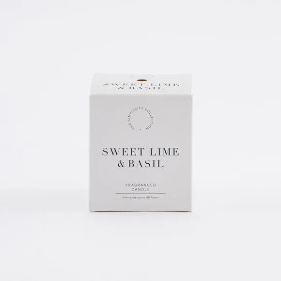 Simplicity Collection Lime and Basil Candle 4