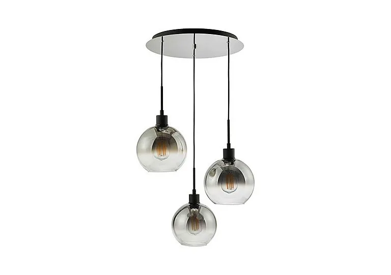 Lycia 3 Light Cluster Pendant - Black