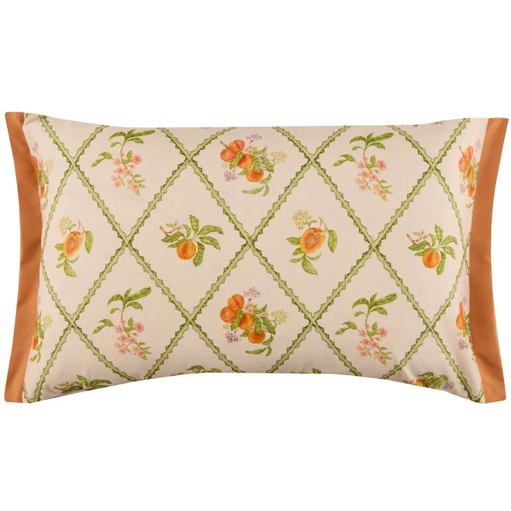 Voyage Maison Peach Trellis Printed Outdoor Cushion 2