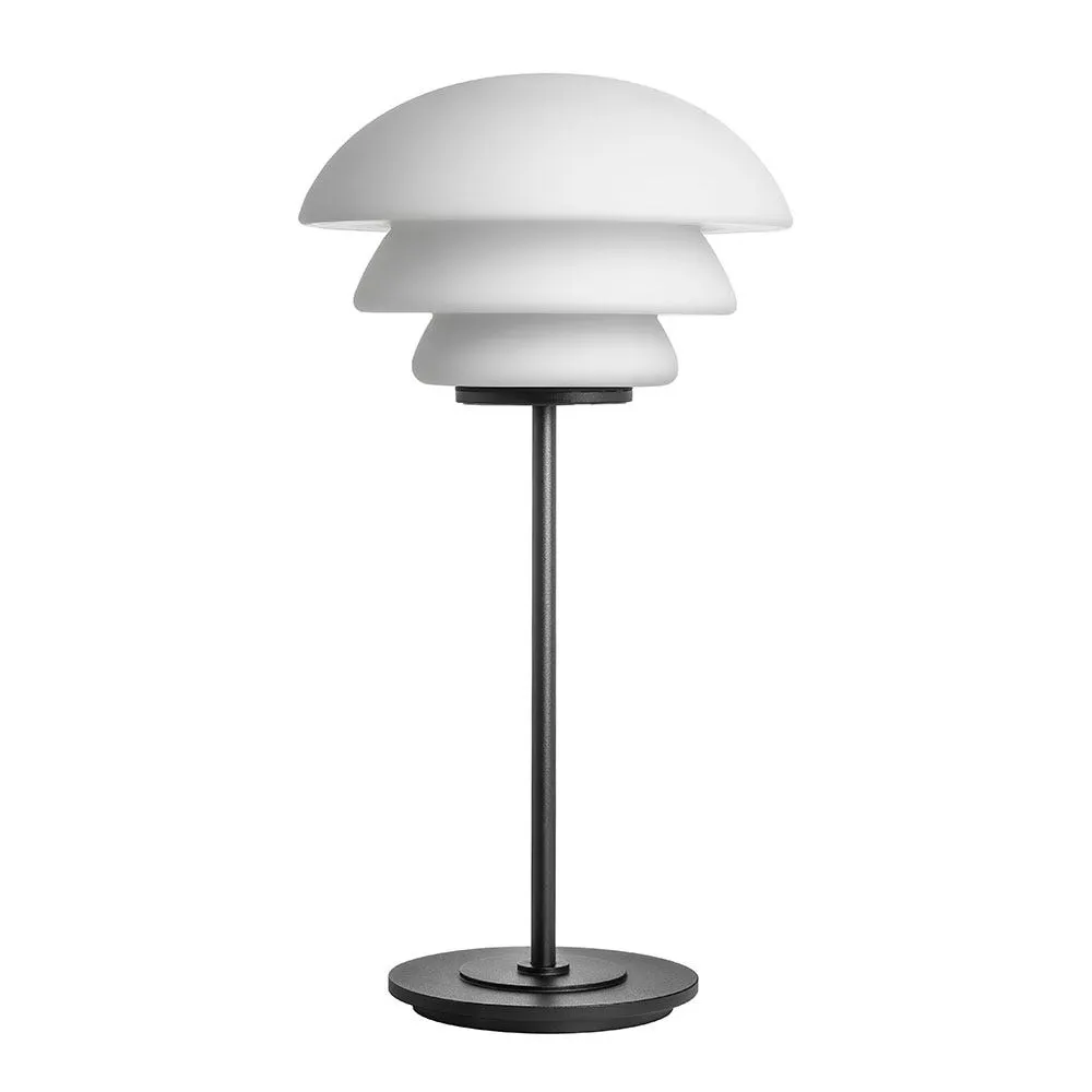 Hadeland Glassverk Archive 4006 Table Lamp Matt White & Black 2