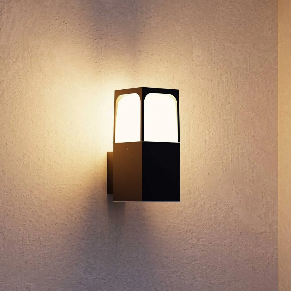 Netlighting Veta Outdoor Modern Wall Lamp Black E27 15W IP54 2