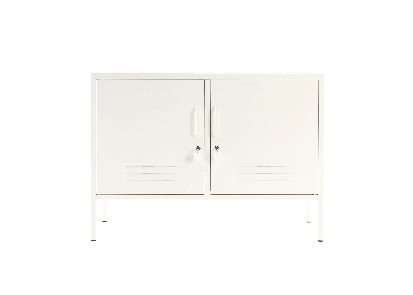 Mustard Made The Lowdown Cabinet in Chalk 1