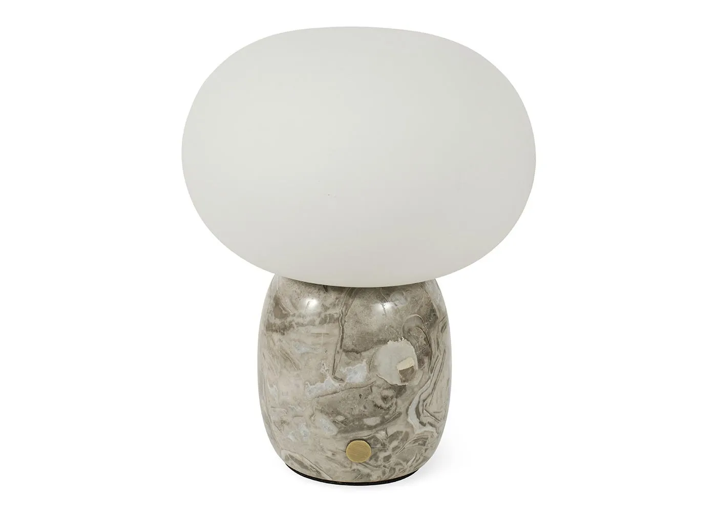 Heal's Pebble LED Portable Table Lamp Grey Marble