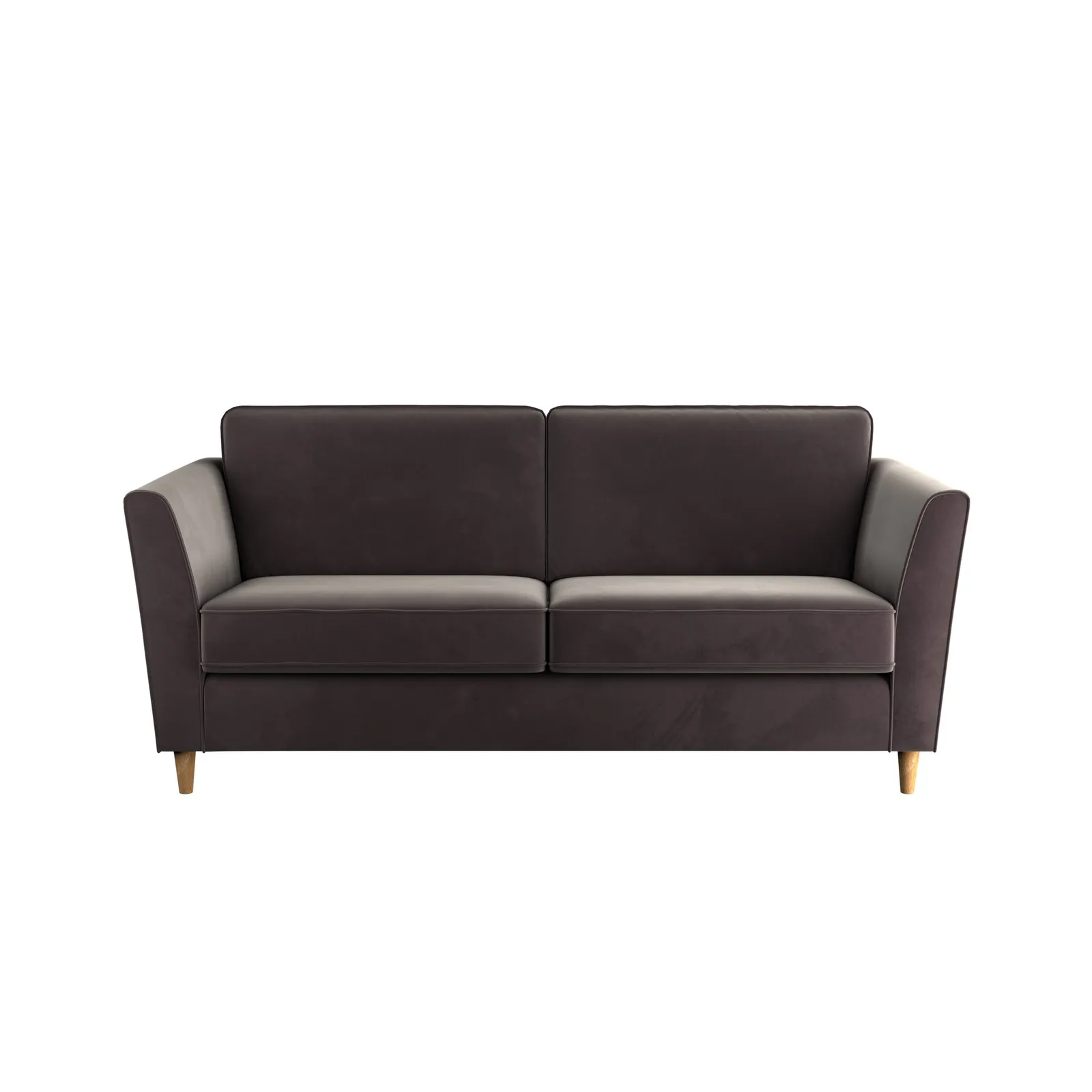 Greenwich Velvet 3 Seater Sofa Grey