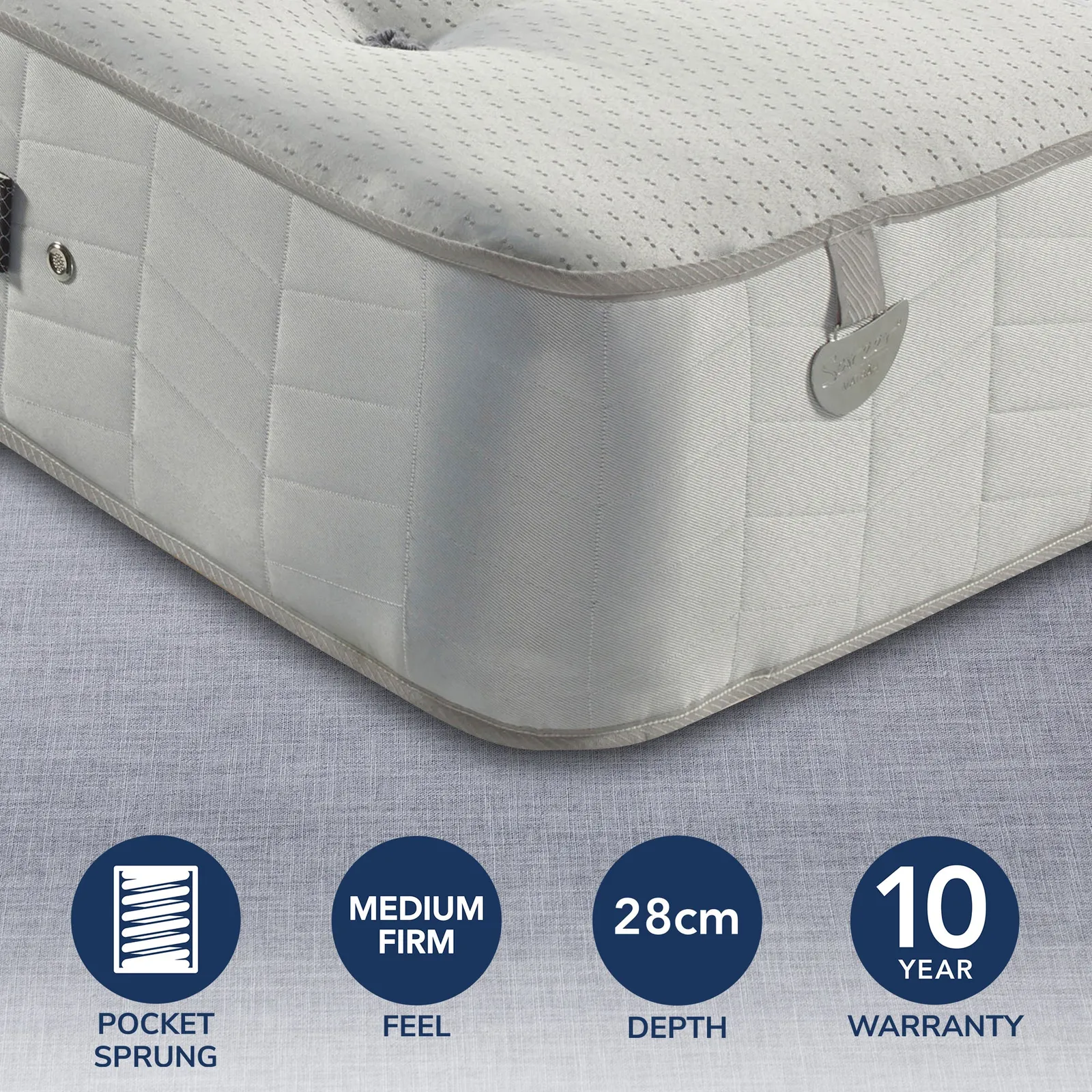 Pocketo Medium Firm 1000 Pocket Sprung Mattress 1