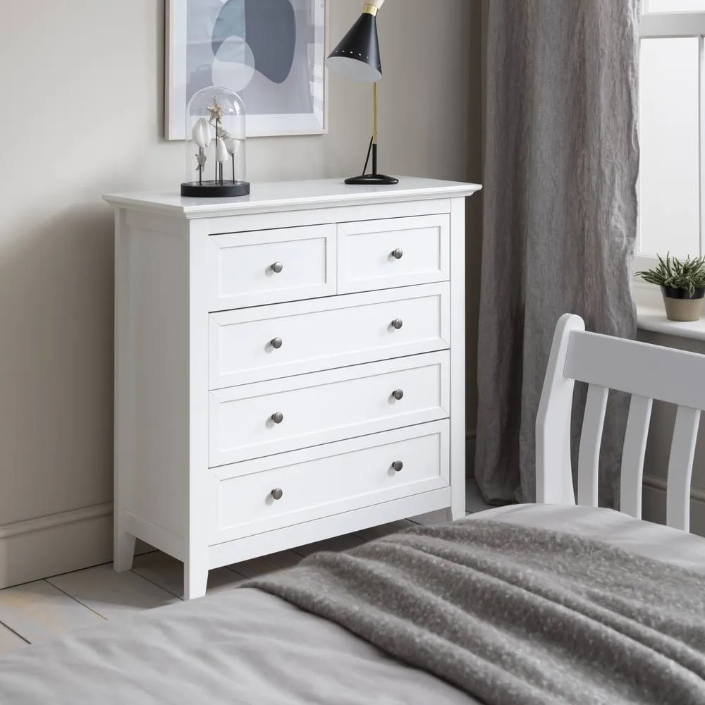 Nöa and Nani Karlstad Chest of Drawers 2+3 Drawer in White