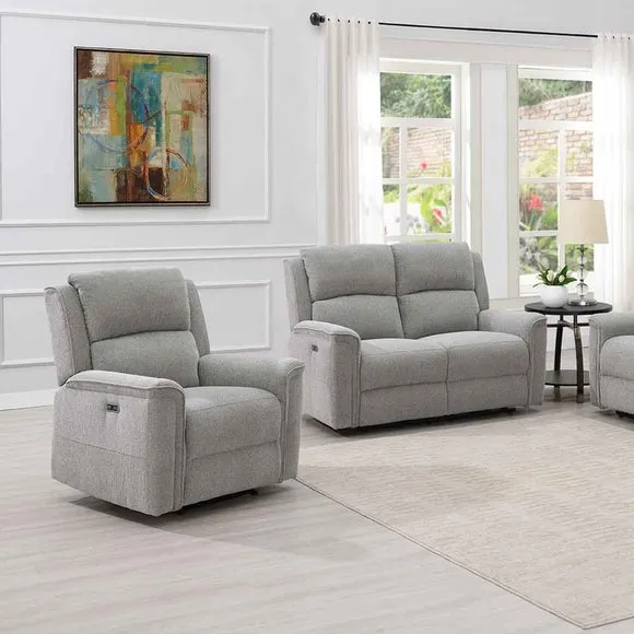 Lanark Chenille Power Recliner Chair 2