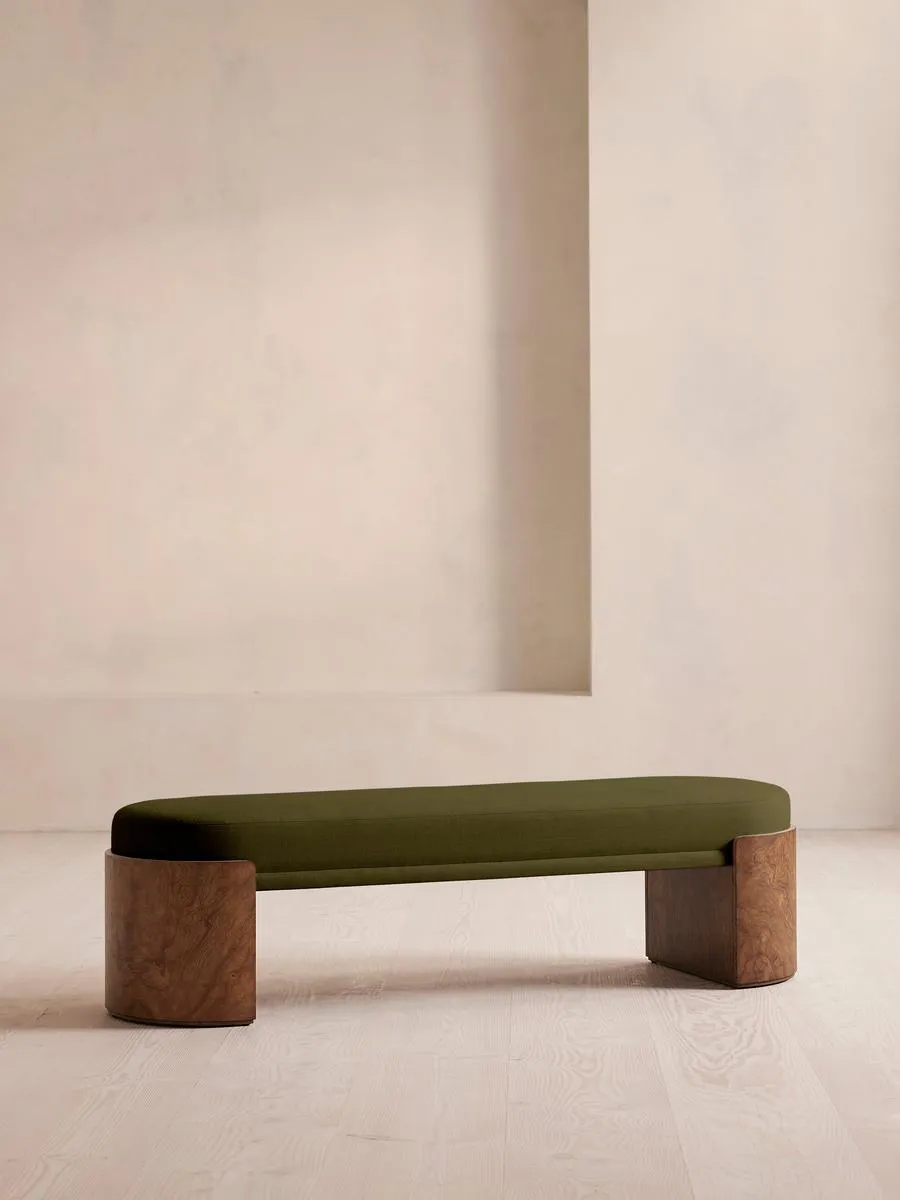 Lukas Bench, Linen, Olive