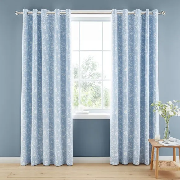 Bibury Blackout Eyelet Curtains 2