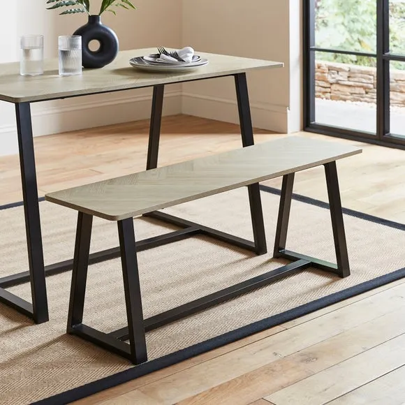 Maven 4 Seater Dining Table and Bench Set 2