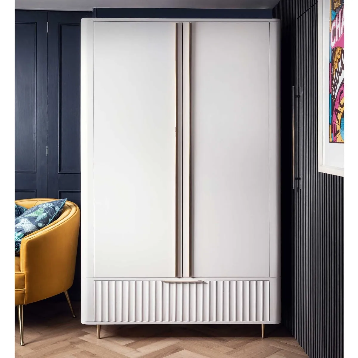 Lucia Double Wardrobe, Neutral Wood | Barker & Stonehouse 2