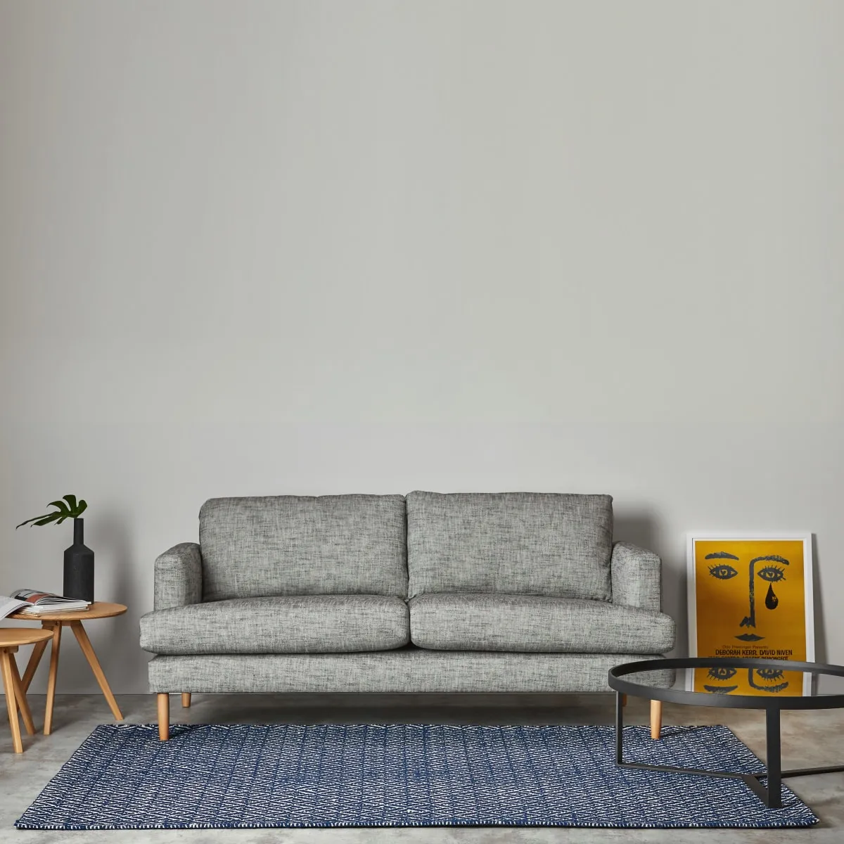 Mira Flatweave Rug, Large, 160 x 230 cm, Navy