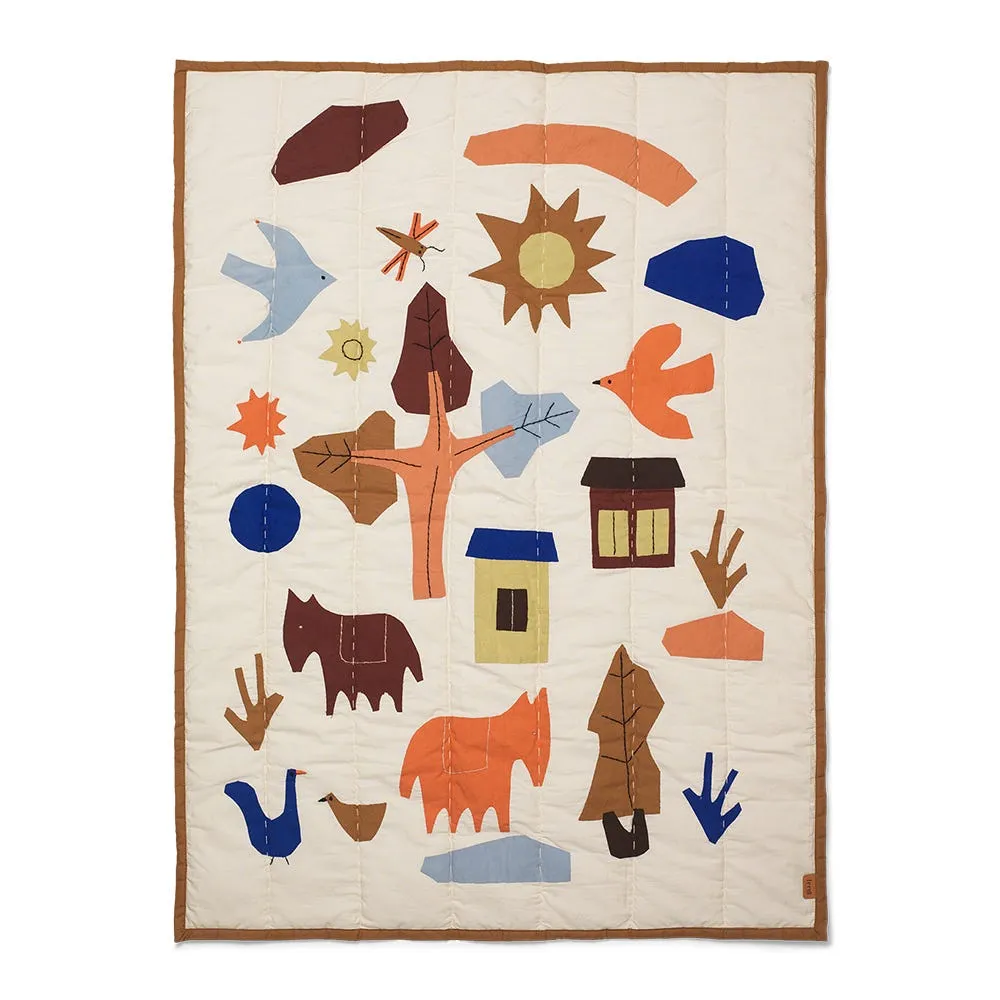 ferm LIVING Village Quilted Kids Blanket 2