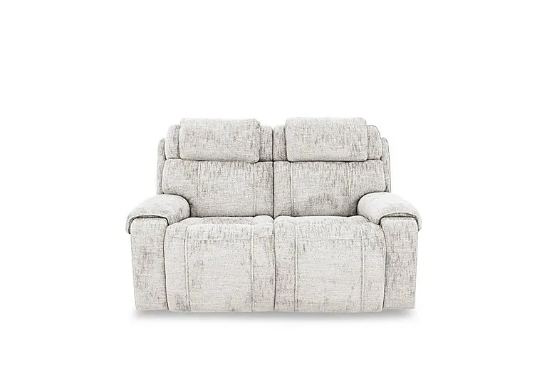 Hollywood Fabric 2 Seater Power Recliner Sofa with Power Headrests and Storage Arms - Sofas and Armchairs